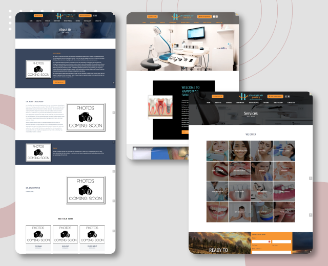 hampsteadsmiles.com - Website Design - 20 page - WP